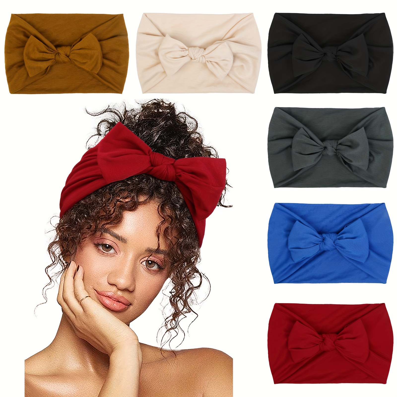 

1pc Elegant Bowknot Decorative Head Band Wide Brimmed Hair Hoop For Women And Girls