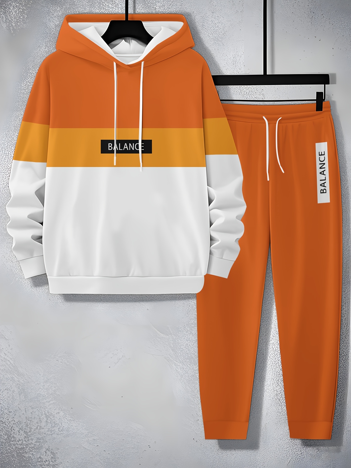  2025 mens trendy sweatshirt set two piece sweatshirt and pants sporty print elements christmas halloween special Product details 17