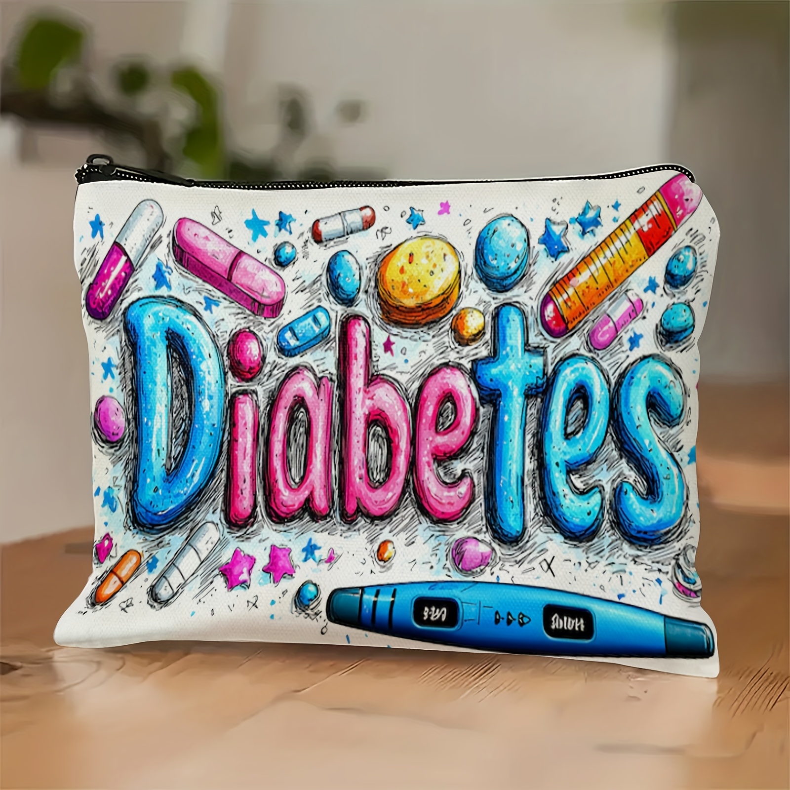 E-shop Eine Reisetasche für Diabetiker, geruchsneutral, mit Reißverschluss, geeignet für und Toilettenartikel, was sie zu einem idealen,