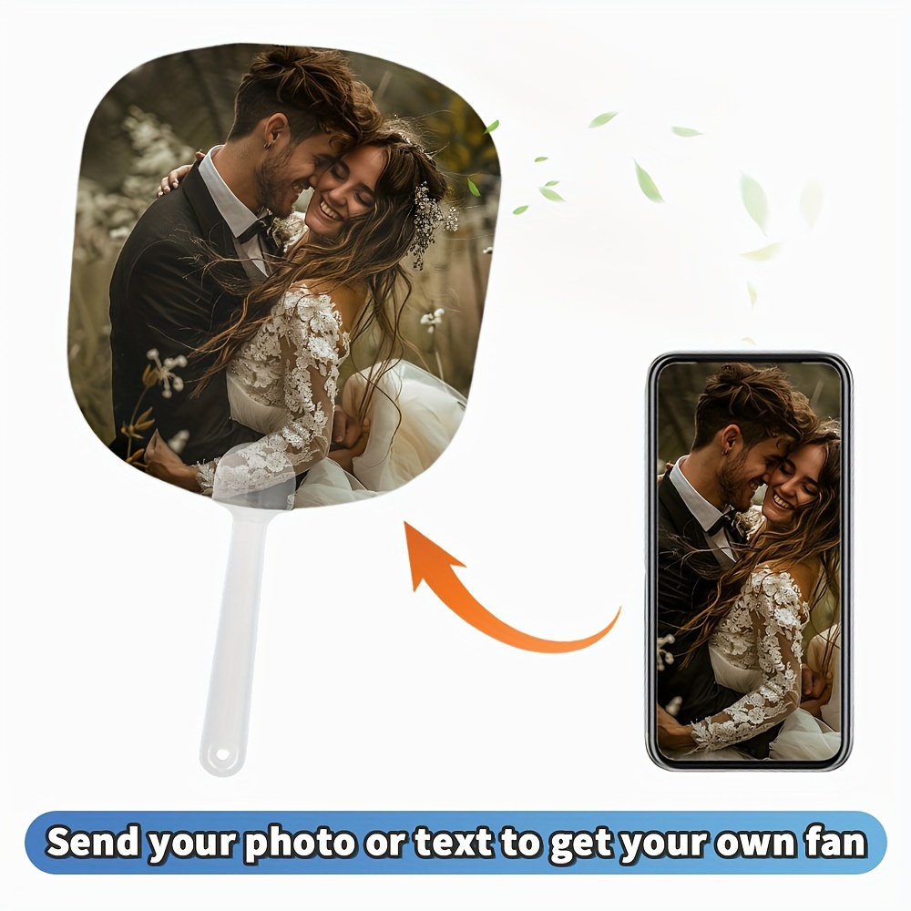 

Personalized Custom Photo Fan: Durable Keepsake Gift For Any Occasion - Perfect For Birthdays, Anniversaries, Weddings, Graduations, Corporate Events - Available In Various Patterns