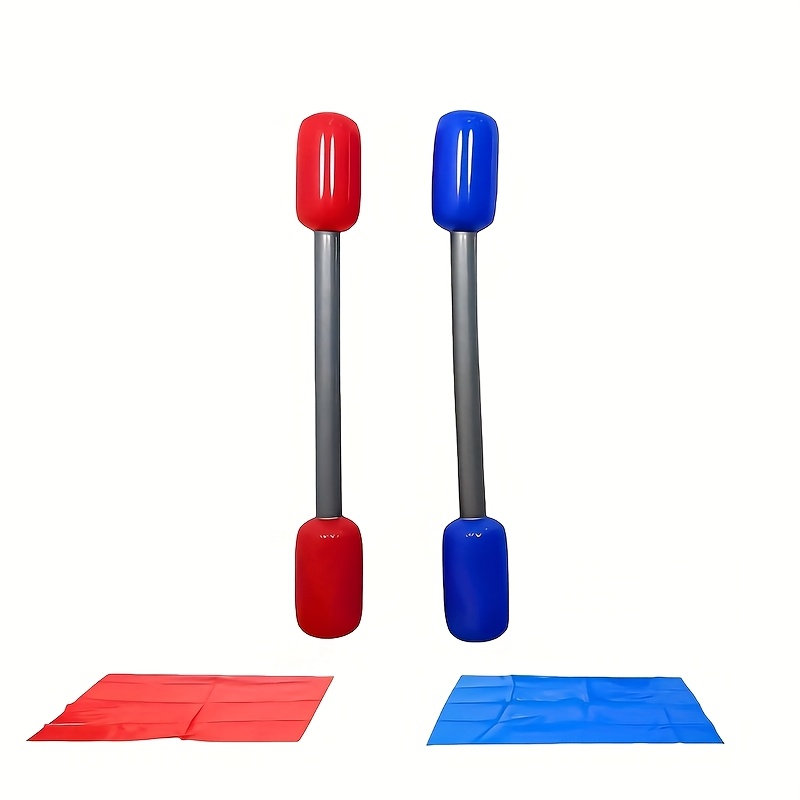 TEMU Set Of 4pcs Red/blue Pairing Sticks Pairing Sticks Inflatable Fighting Sticks For Lawn Games, Interactive Outdoor Party Games, Made Of Durable