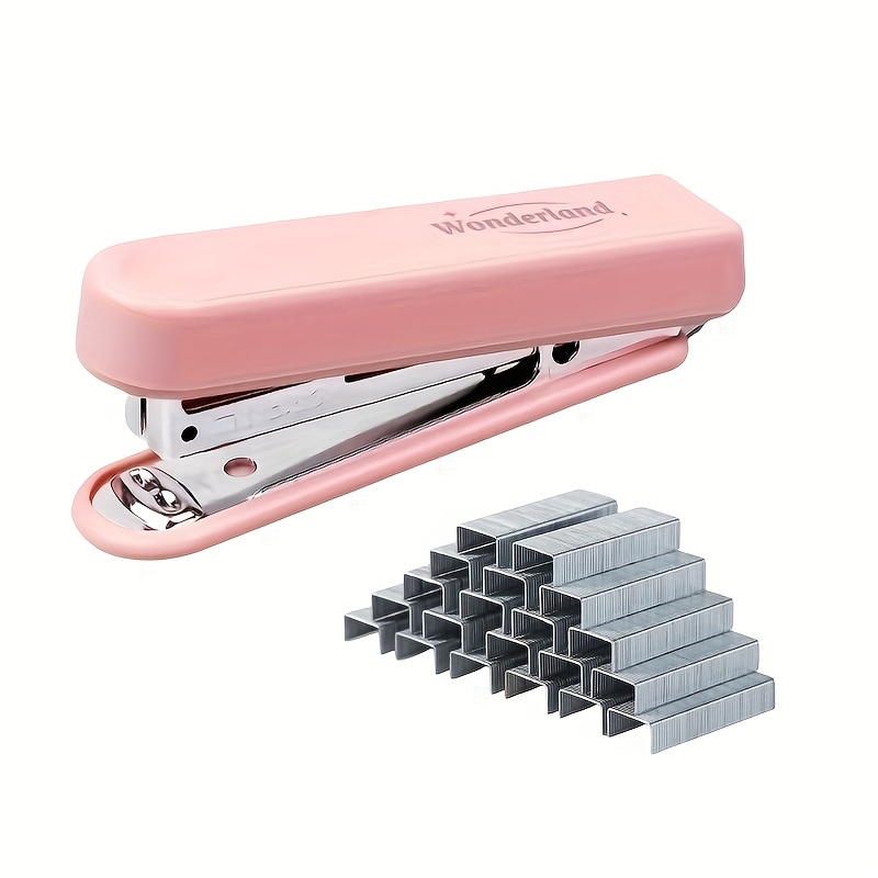 Morandi Color Durable Abs Mini Stapler - Desktop Stapler With 1000 , Effortless Stapling, Compatible With , Portable Design