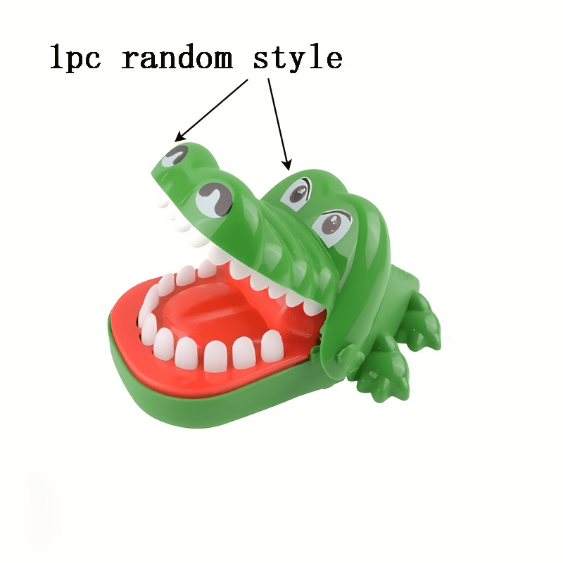 TEMU Jouet de crocodile interactif pour enfants de 3 ans et plus, jeu interactif pour enfants, idéal comme cadeau de Noël, style aléatoire