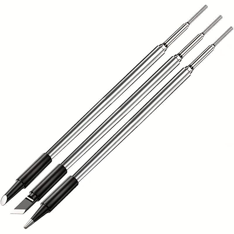 E-shop 3er-Set (B/C/K) Ersatzspitzen für USB-betriebenen tragbaren Elektro-Lötkolben, kompatibel mit 5V-Anwendungen wie Elektronikreparatur, Schweißen,