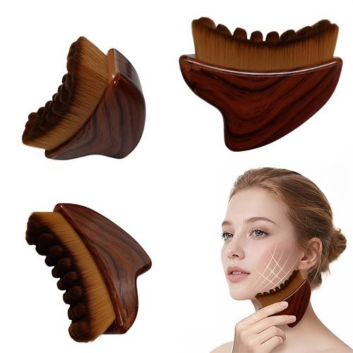 new lymphatic massage brush drainage style design more convenient to hold soft and delicate bristles non irritating facial muscle relaxation holiday gift