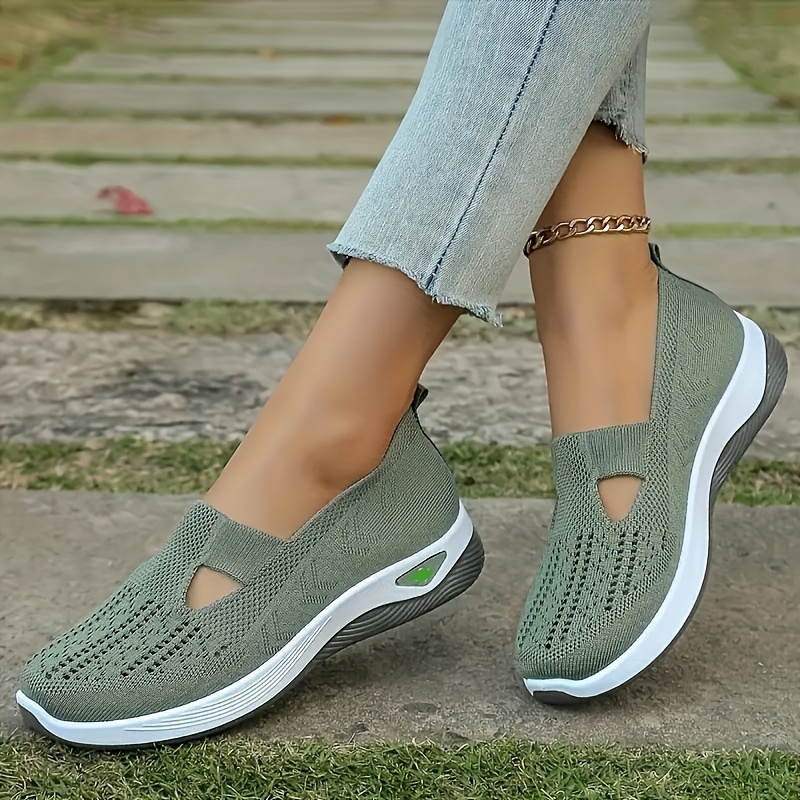 Women's Summer Breathable Casual Slip-On Sneakers, Lightweight