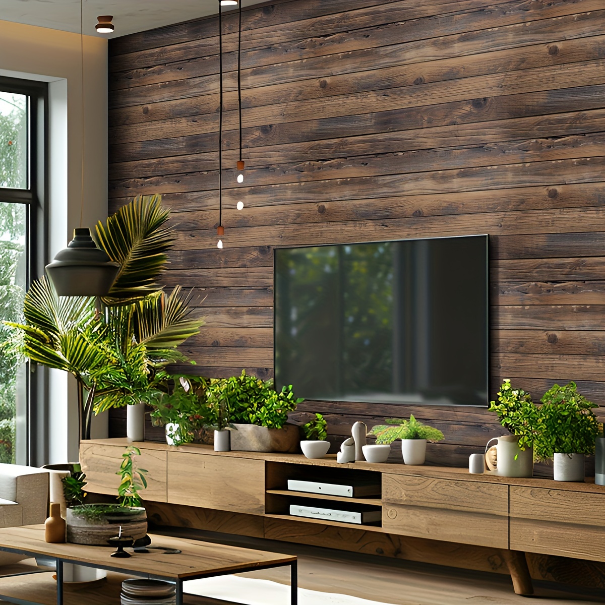 1 Roll Of Retro Wood Grain Wallpaper Waterproof, Stain Resistant, Easy To Decoration, Kitchen Cabinets, Tables And Chairs, Room Background Renovation, Self-adhesive Wallpaper Wall Stickers Wallpaper