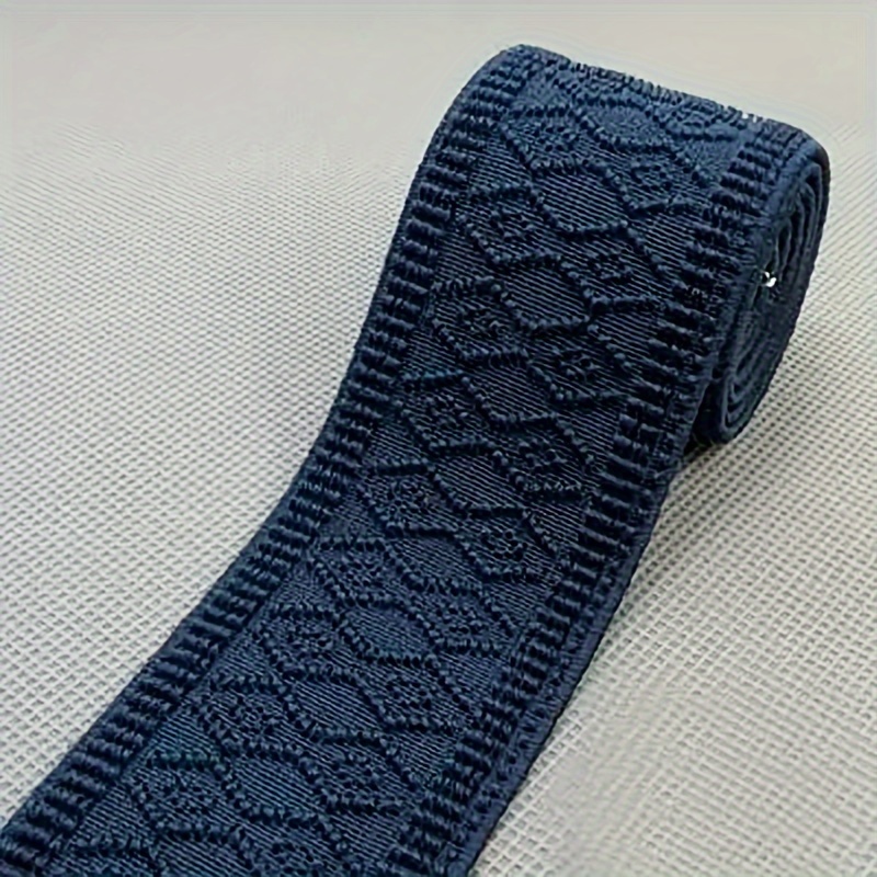 1 Yard 5cm Wide Double Argyle Pattern Thickened Elastic Rubber Band | Pants Waist Clothing Additions | Garment Additions Belt