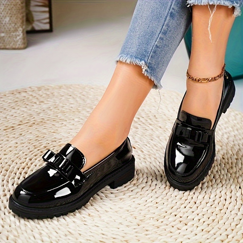 elegant plain toe womens ballet flats handmade pu slip on shoes with bow detail anti dirty versatile for spring summer autumn winter