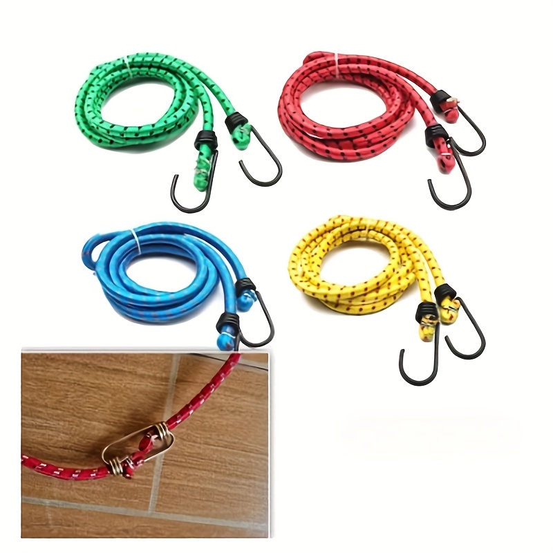 Heavy-Duty Elastic Luggage Strap with Double Hooks - Secure Fastening for Suitcases, Motorcycles, Cars, Trucks, Bikes - Multi-Purpose Cargo Strap for Travel, Moving, Warehouse - Durable & Easy to Use, Luggage Straps for Travel, Vehicle Cargo Holder, Versatile Cargo Strap, Sturdy Hook Design, Moving Essentials, Reinforced Construction, Moving Supplies