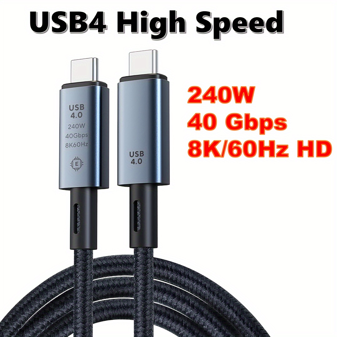 Cable USB A a USB C 3.1/3.2 Gen 2 de transferencia de datos de 10 Gbps (6  pulgadas/0.5 pies), cable corto USB C SSD con carga rápida de 60 W QC 3.0