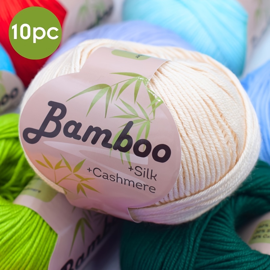 10 vnt. Bambuko Mišinio Verpalų – Minkšti ir Kvėpuojantys Megztiniams, Nėrimui, DIY Amatams – 500 g/17,63 oz Iš Viso – 31 Ryški Spalva