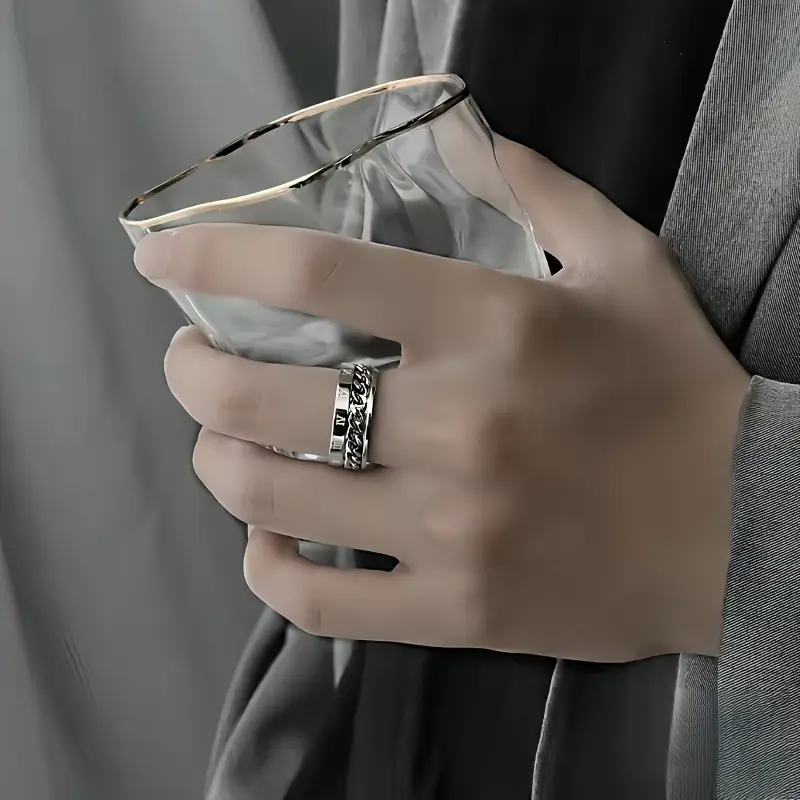 1pc creative rotating chain ring beer opener christmas gift Product details 3