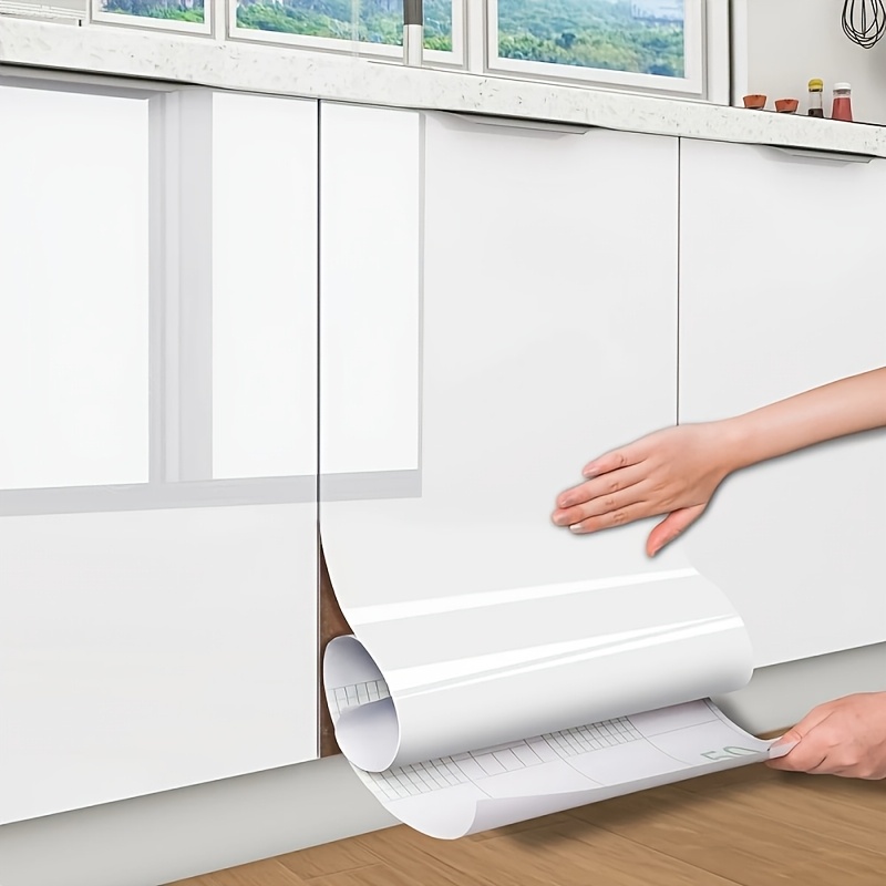 High Gloss Surface Wardrobe Sticker Cabinet Table Furniture Renovation Sticker Self-adhesive Thickened Lacquered Sticker