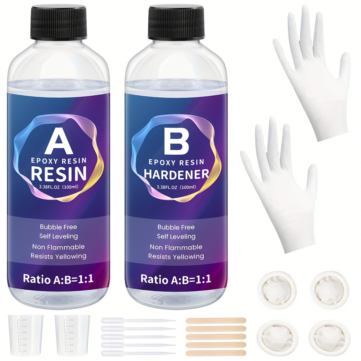 Alta Resina Uv Transparente Adhesiva De Cristal Gota Anhidra - Temu