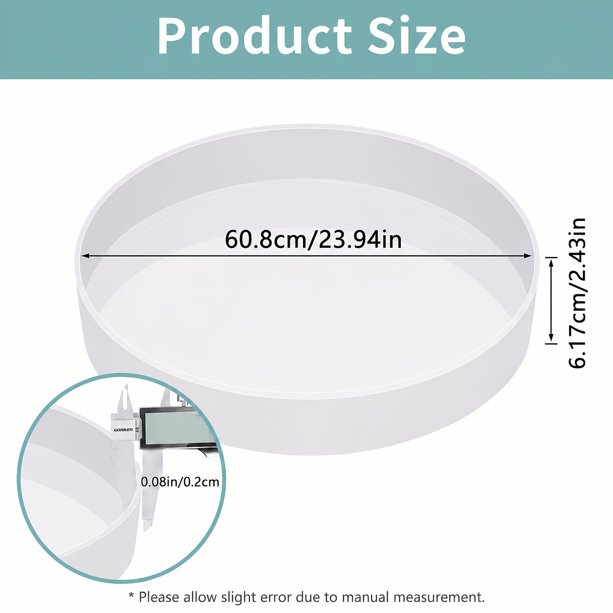 TEMU Moule rond large en résine FDUDF pour bricolage, fabricant de table surdimensionné en silicone épaissi et durable avec système de démoulage