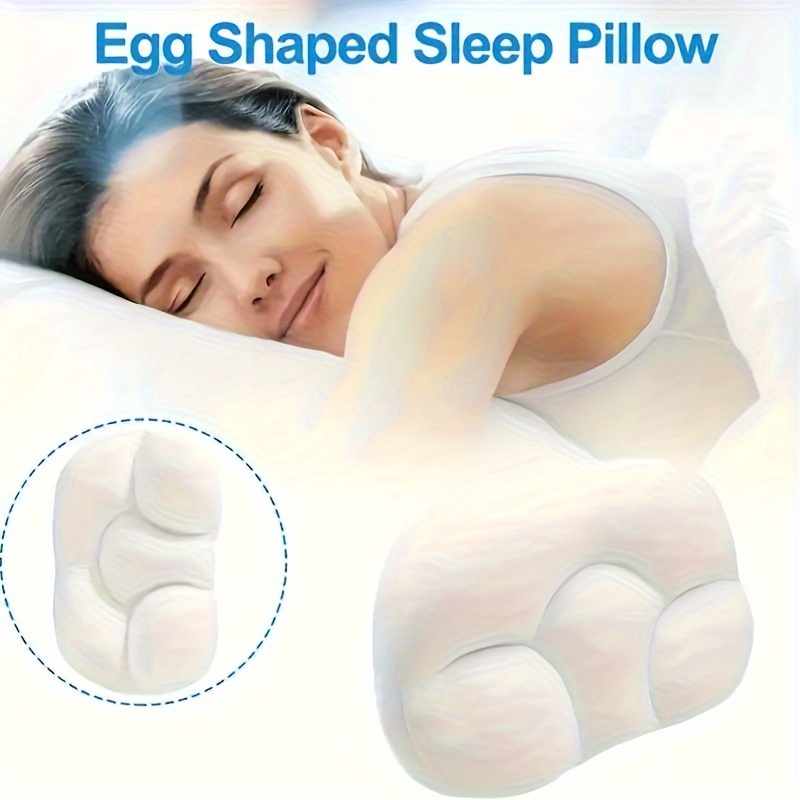 1pc   multifunctional pregnancy pillow polyester fiber egg shaped cushion for whole body support comfortable soft full body pregnancy wedge pillow for bedroom and living room use details 3