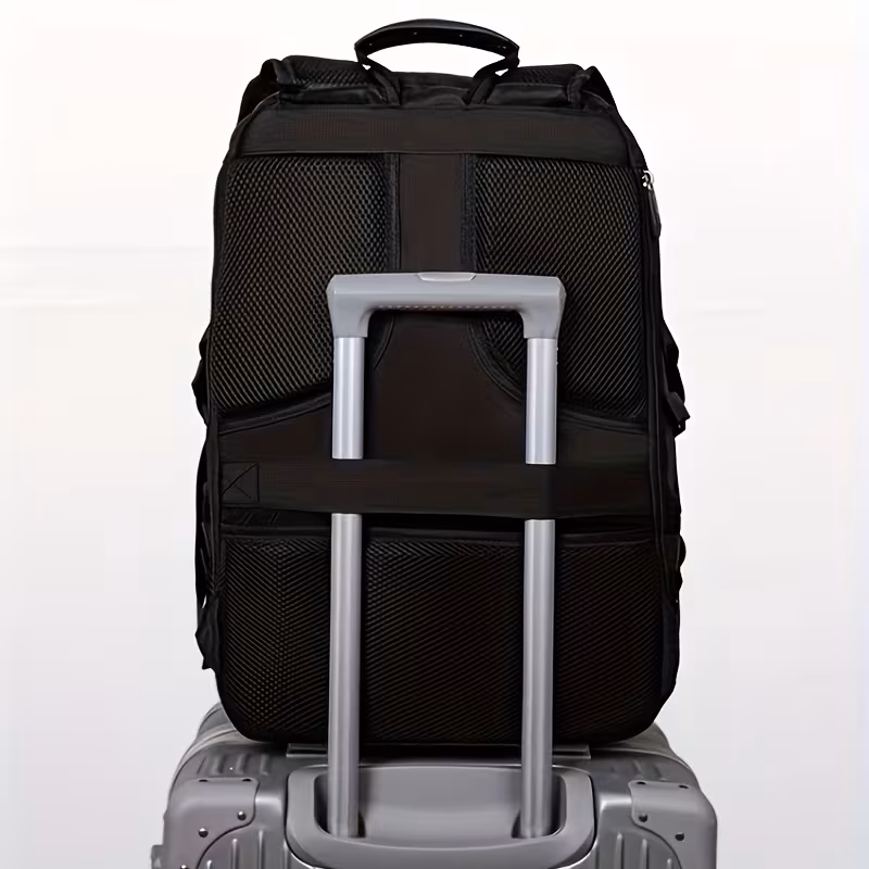 mens expandable travel backpack with shoe compartment laptop sleeve casual 21 13 gallon capacity multiple compartments padded straps safety zipper closure for hiking commuting school backpack for travel hiking gear carrier sturdy construction details 3