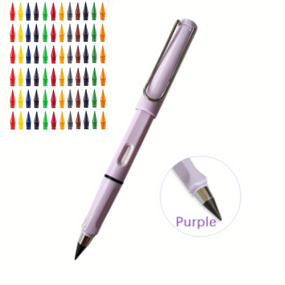 

73pcs 1 Pen + 72 Colored Pen Head Eternity Pencil, Home Office, Gift Gift Holiday
