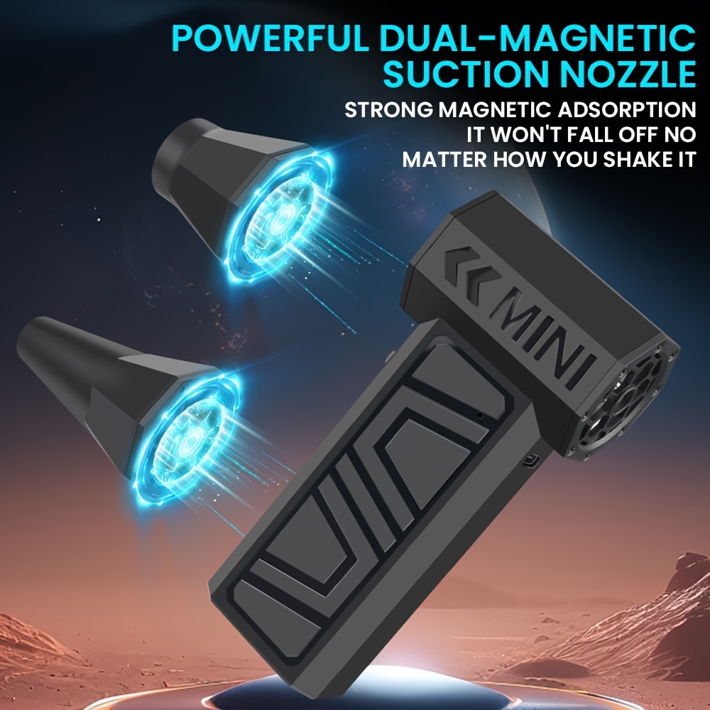   fan electric air duster 130k rpm   adjustable cordless blower for car snow dust cleaning portable type c fast charging tool Product details 0