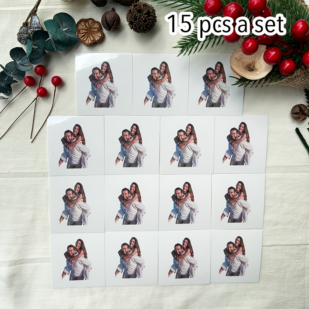 Custom 15pcs Portrait Temporary Tattoos - Favors And Decorations, Personalized Gift Idea