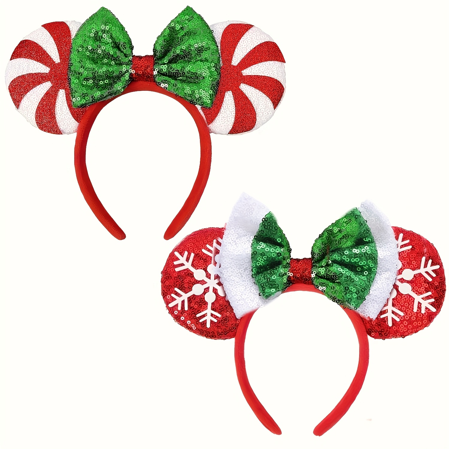 

2pcs Christmas Set, Bow Accessories For Women, Plastic Matching , For Christmas & For