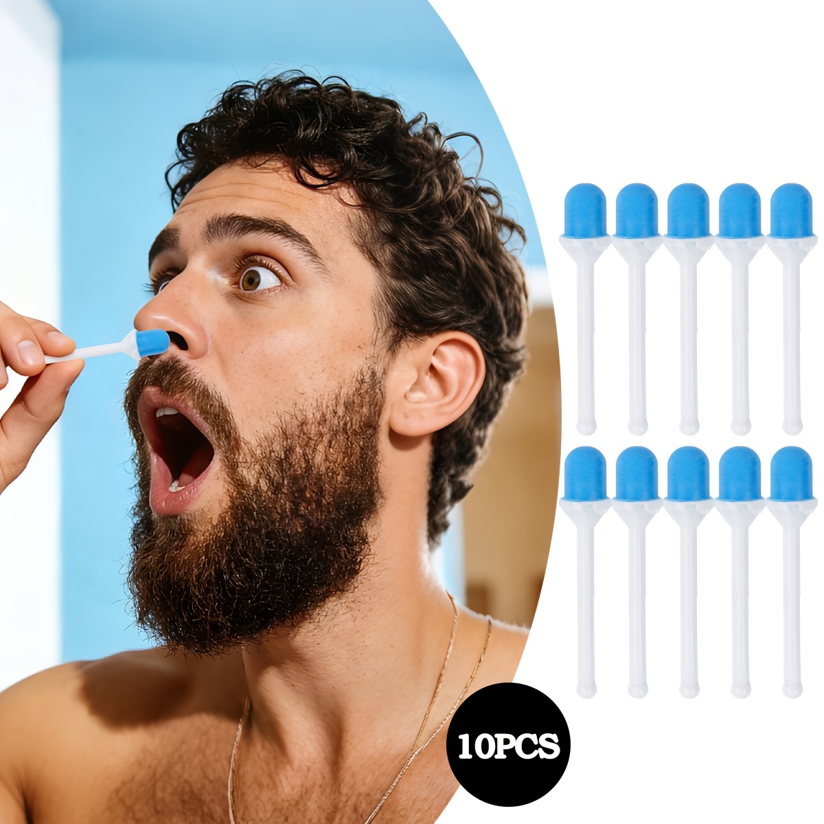 10pcs Rosepil Facial Hair Removal Wax & Nail Wax Stick Kit Suitable For Travel, Portable Epilation For With Easygrip Handle, Facial Trimming Wax For - & -the- Grooming, Suitable For Business Trips