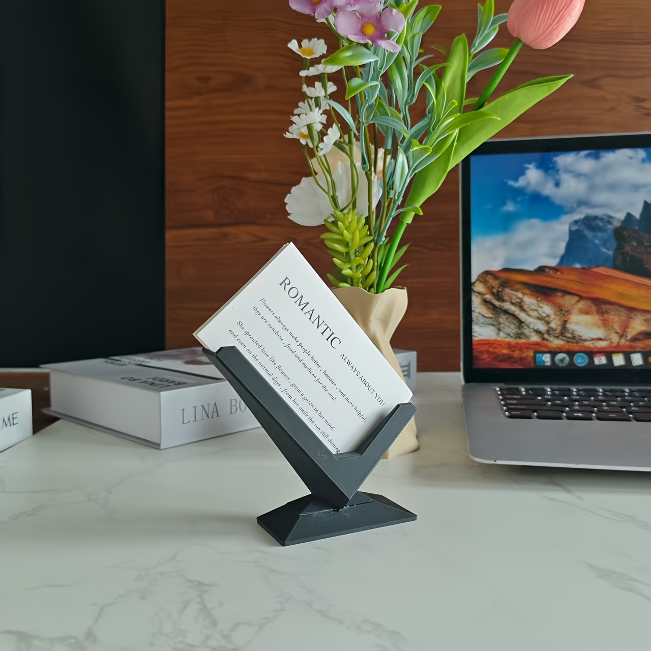 Business Card Holder, Minimalist Design, Desk Organizer, Modern Desktop Storage Solution, Perfect Gift for Men, Creative Home Decor, Office Supplies, Essential for Business Professionals, Desk Organizer For Office