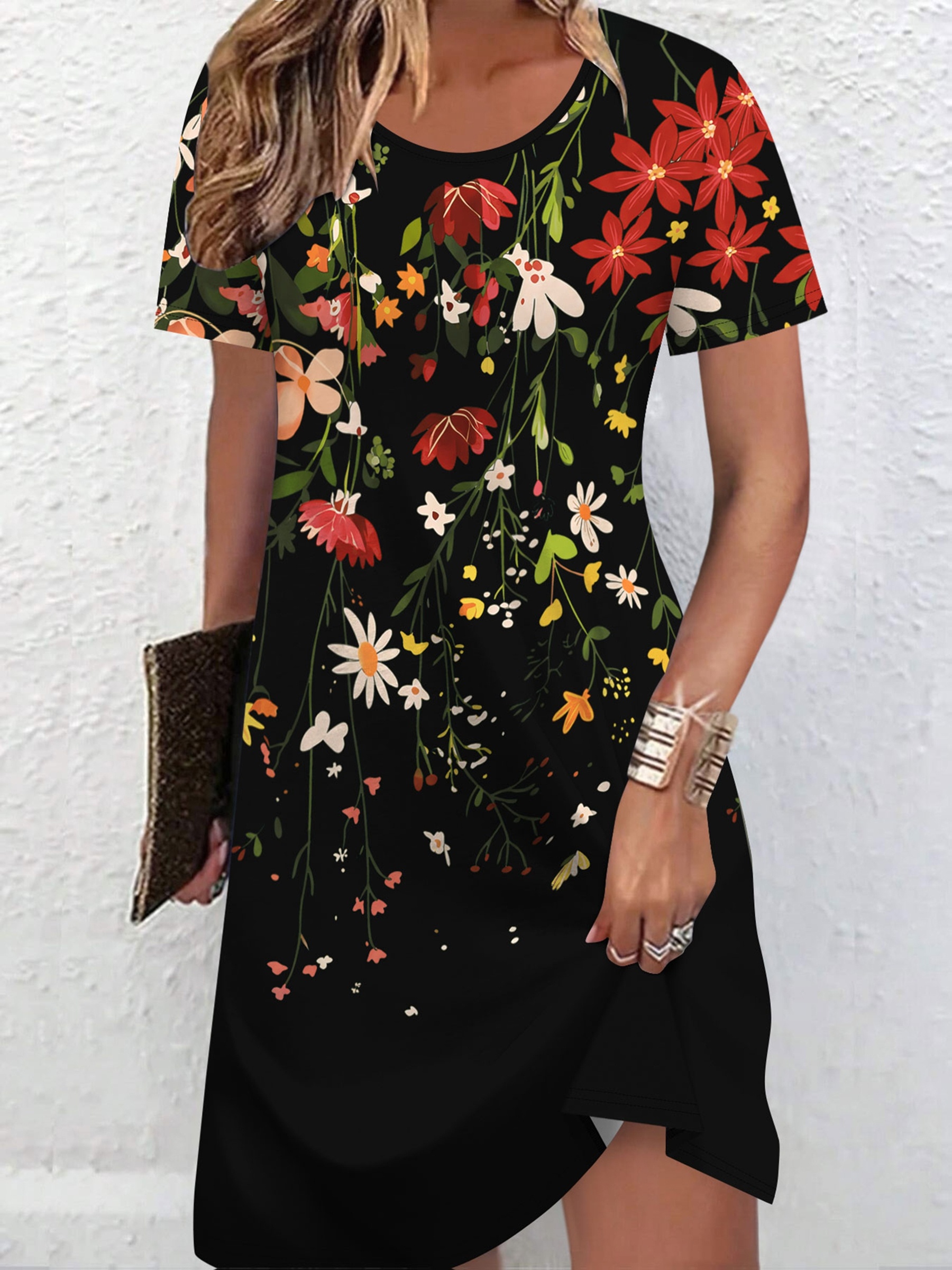 short sleeve dresses for women sold on Temu Canada