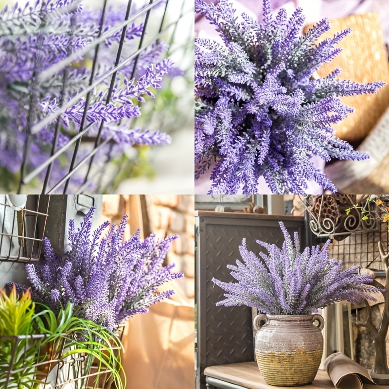 16pcs realistic artificial lavender plants plastic - Temu Mauritius