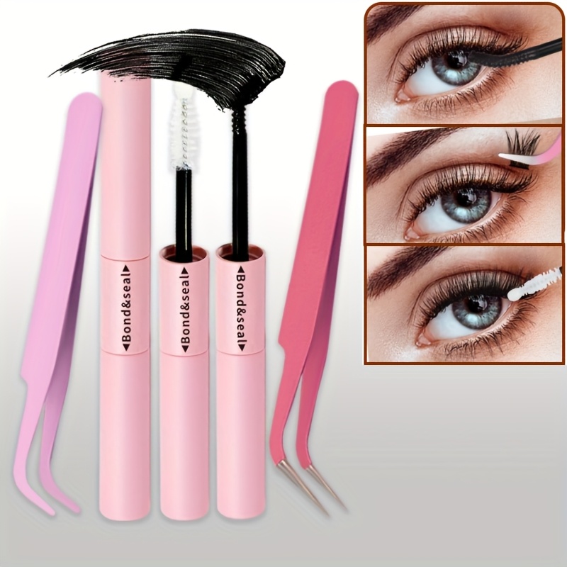 Wimpernkleber Bond & Seal 2-in-1 – Schwarz, Wasserfest, Hypoallergen, Für DIY Wimpern-Extensions