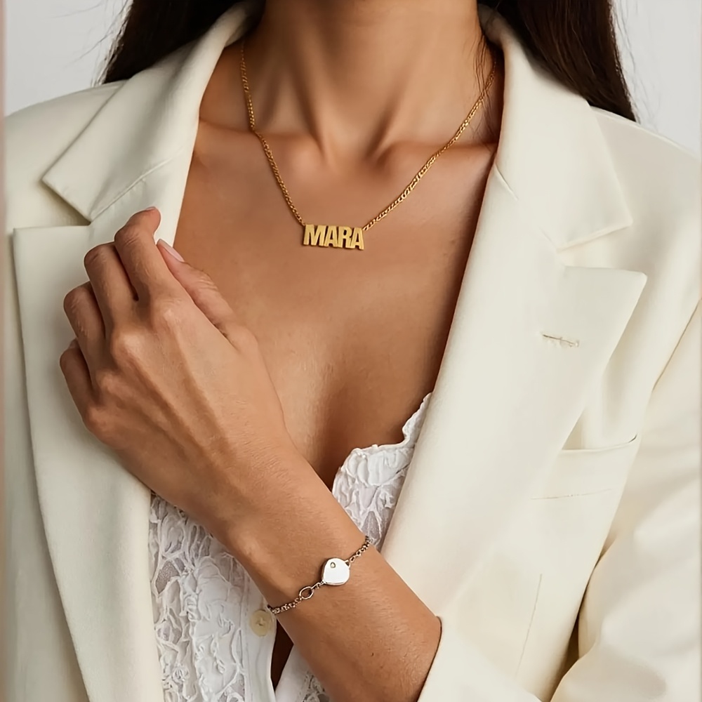 Women's Delicate Personalized Name Necklace, Customizable Pendant