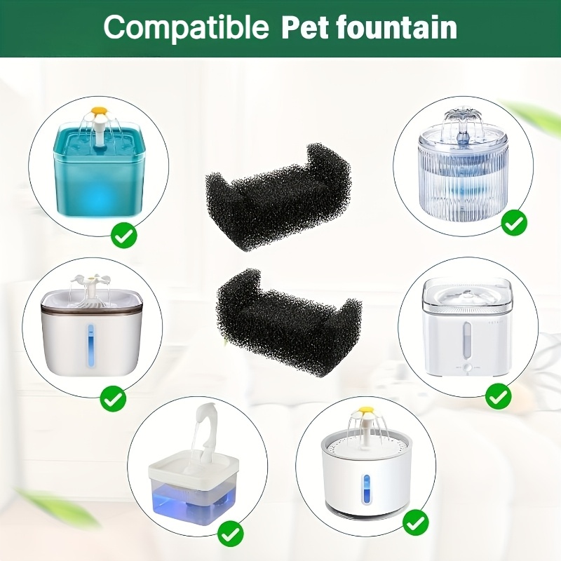 TEMU KEMORELA 16/32 Pezzi Filtro Spugna per Fontana per - di Filtrazione a Carboni , Acqua Potabile Pi羅 Pulita e Sicura. Sicuro e Innocuo per i ,