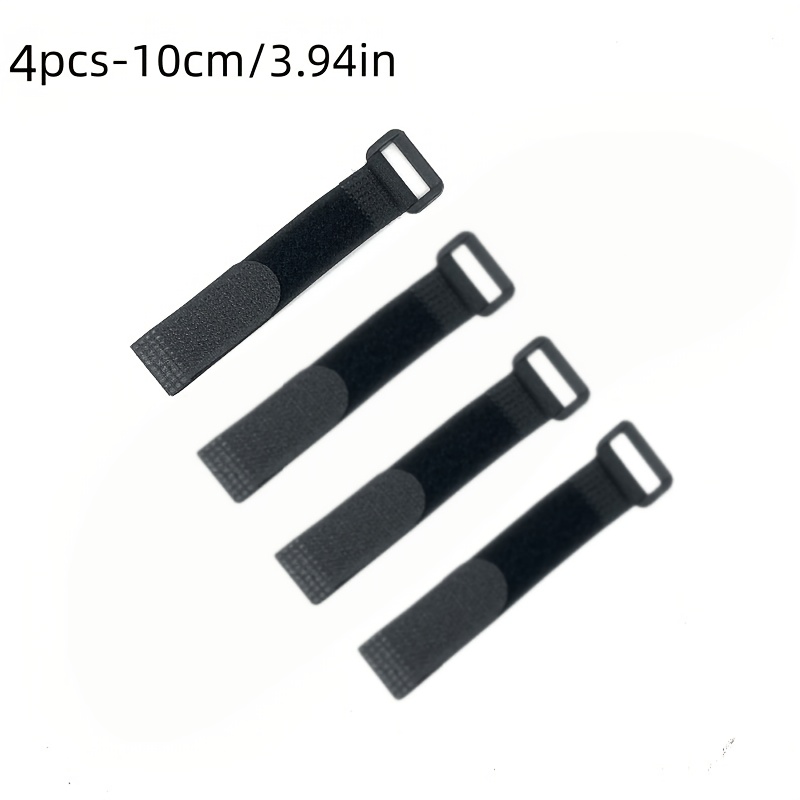 TEMU 4pcs Multi-functional Reverse-lock Self-adhesive Straps, Cable Ties, Adjustable Tension Cord Organizers, Non-elastic Household Fastening Straps