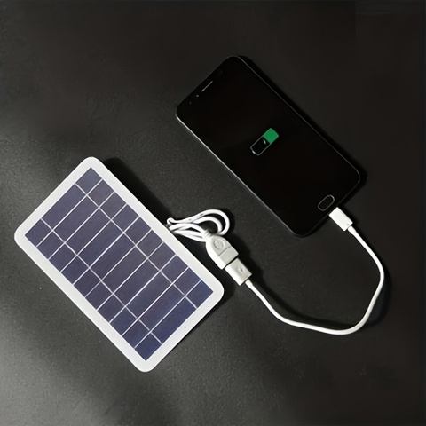 1 2pcs 5v 2w output usb solar charger with solar panels suitable for iphone samsung   and type c phones ideal for outdoor travel camping power banks   phone solar power charging great as a festival gift Product details 6