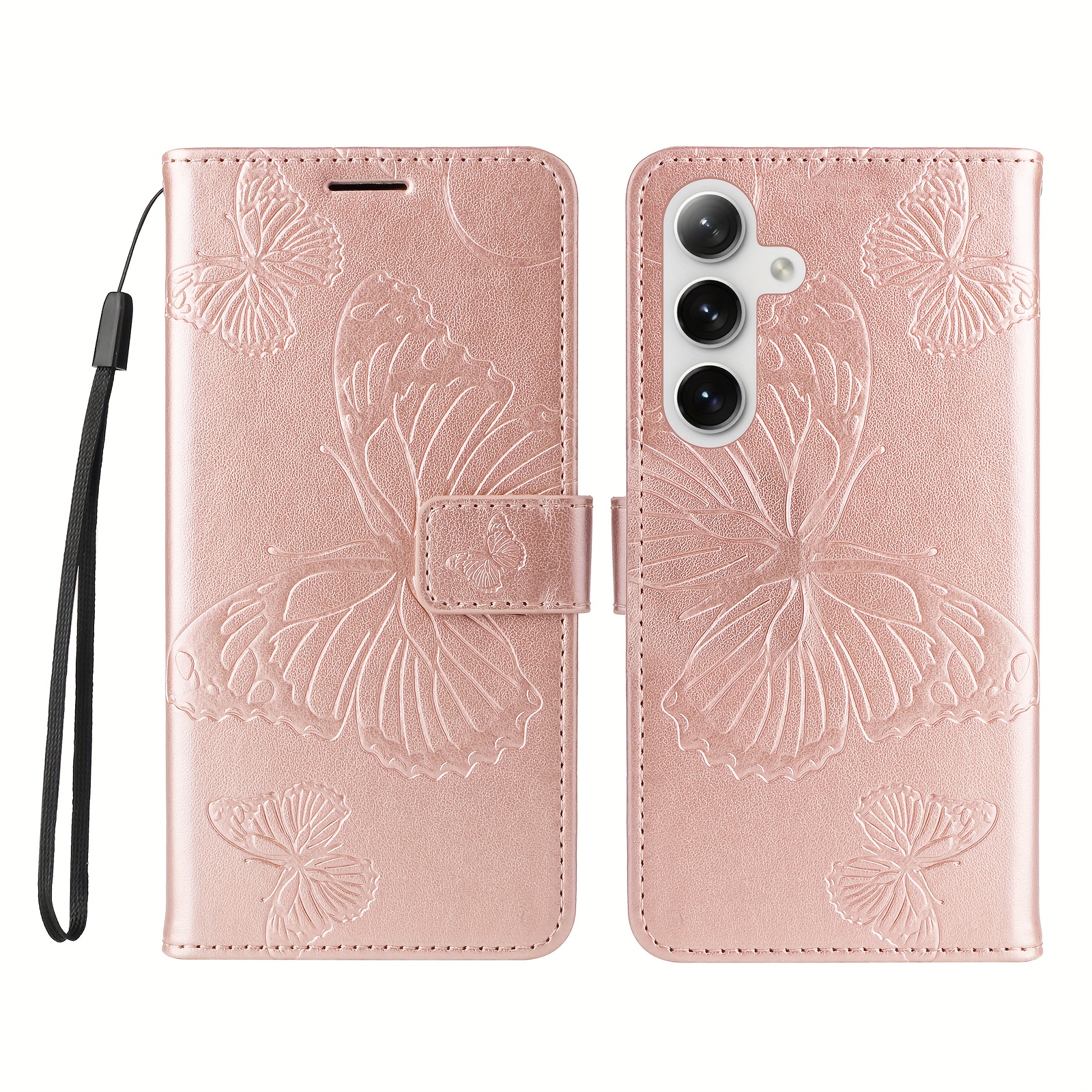 TEMU Phone Case: Embossed Large Luxury Phone Case, Business Magnetic Flip Cover With Card Slot, Holder Wallet Synthetic Leather Phone Case, Gift For