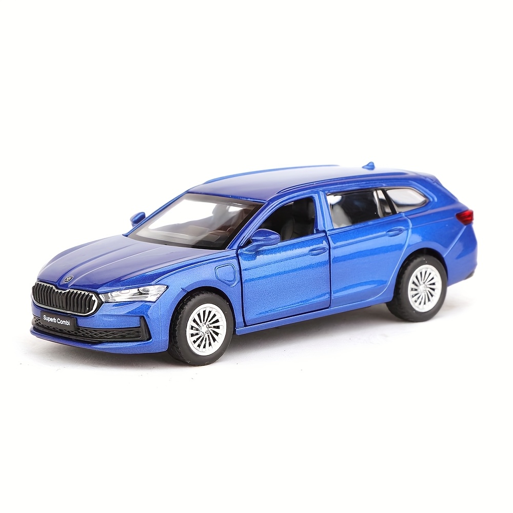 Image of 1: 43 Skoda Speedy Simulation Alloy Car Model, Power Back, Doorable, Children's Toy Car Ornament, Sliding Car Model, Boys' Toy, Birthday Gift