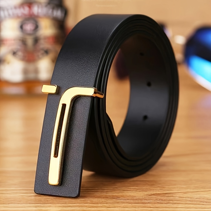 TEMU Easy Men's Belt Korean Version Fashionable Casual Belt Men's Belt Pants Belt