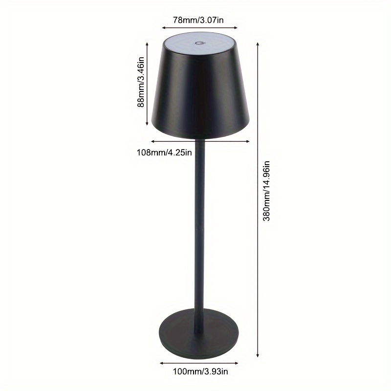 Portable LED Dimmable Desk Lamp, Touch-Sensitive Night Light