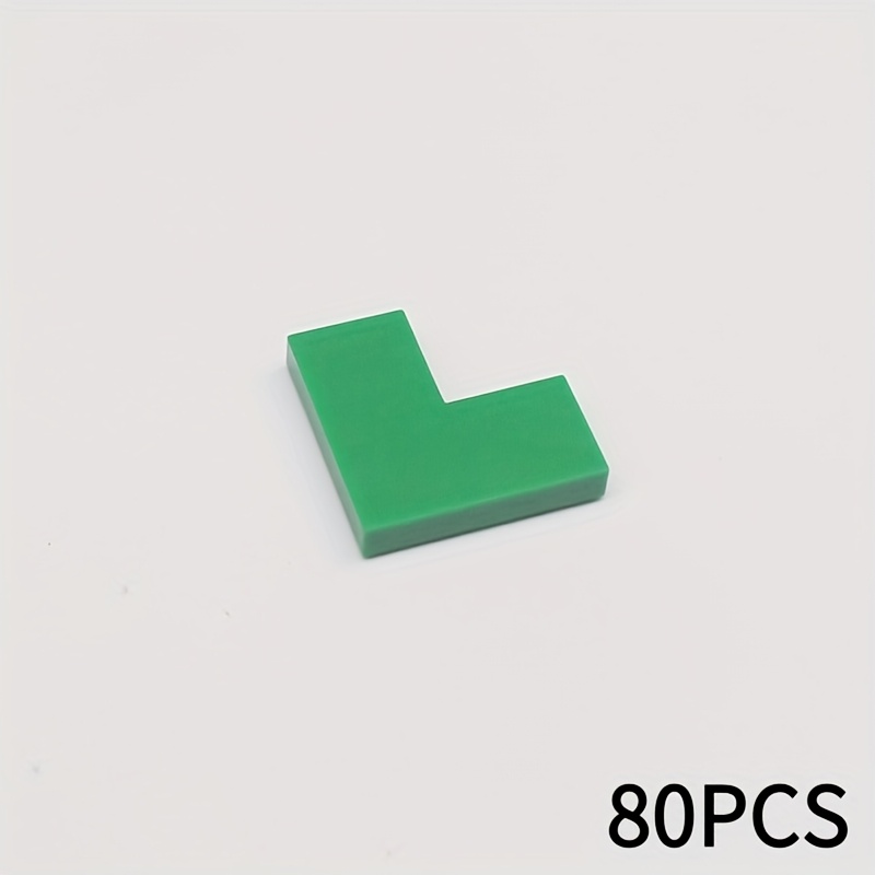80pcs 2x2L Low Wall Flat Corner Bricks for MOC 147219
