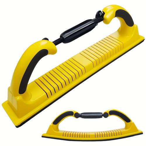 1pack verstellbarer flex longboard handschleifblock mit klettverschluss – für kontinuierliche rollen oder schleifpapierblätter in automobilbau, holzbearbeitung – 400*70mm größe