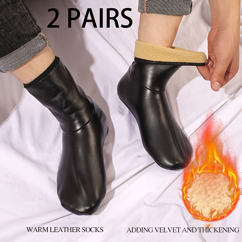 TEMU Of Thick, Warm, And Comfy Men' Socks For Autumn And Winter - Ideal For , Basketball, And Running