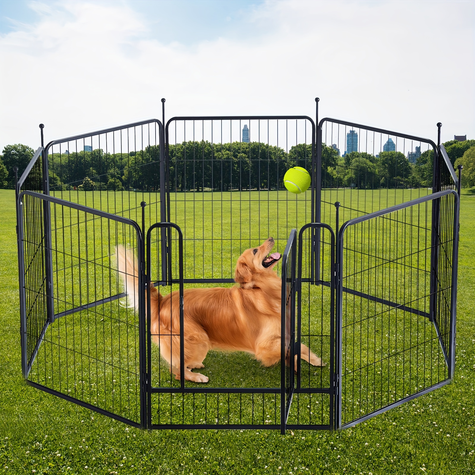 dog playpen portable outdoor dog fence dog pen indoor dog Temu