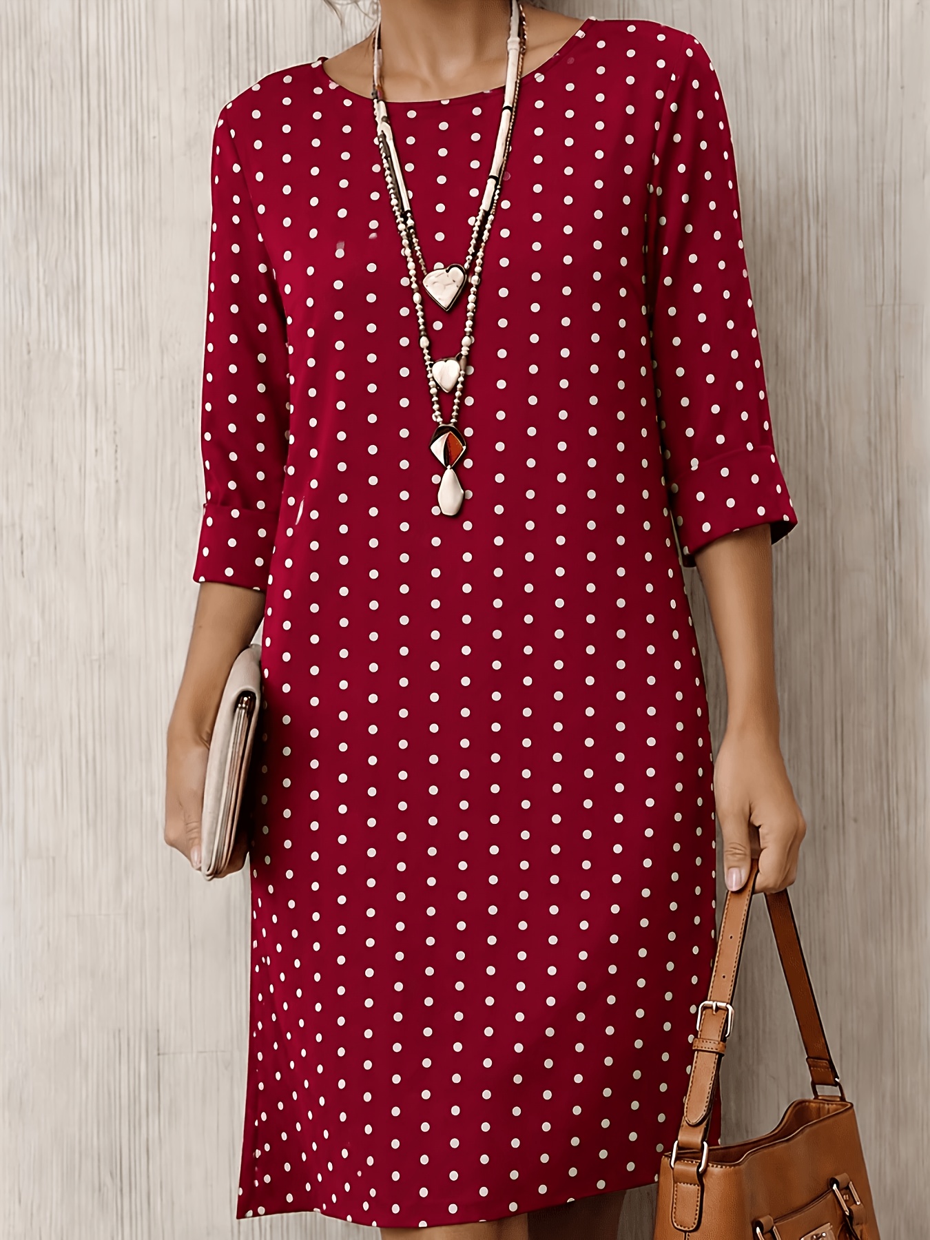 plus size midi dresses casual sold on Temu United States