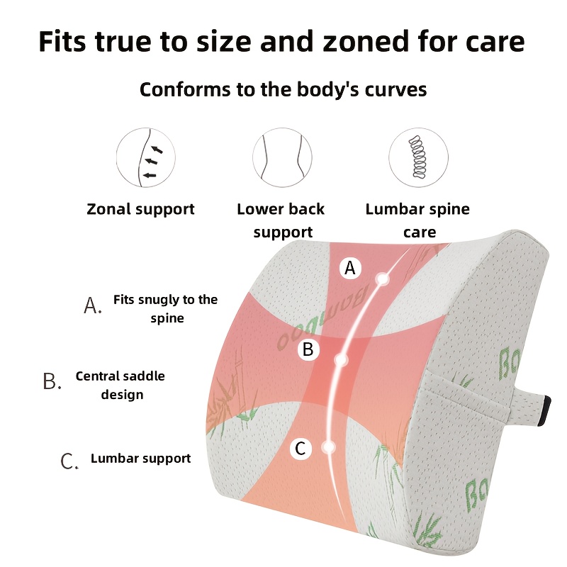 a simple   back cushion suitable for   designed to pressure and assist sleep providing neck and lumbar support ideal for office rest portable and washable featuring a minimalist     used   room bedroom office or car making it a   gift Product details 4