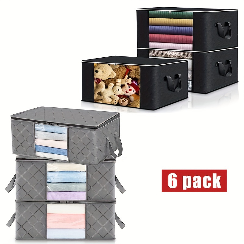 

3/6 Home Storage And Organizing Large Capacity Storage Bags, Clothes, Blankets, Miscellaneous Items Multifunctional Storage Boxes