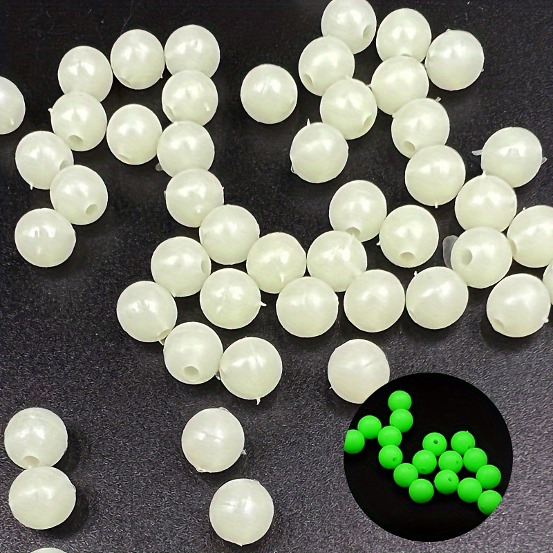 

1000pcs Of Glowing Beads, Round Beads For Fishing Lures, Fishing Beads For Tackle Tools.