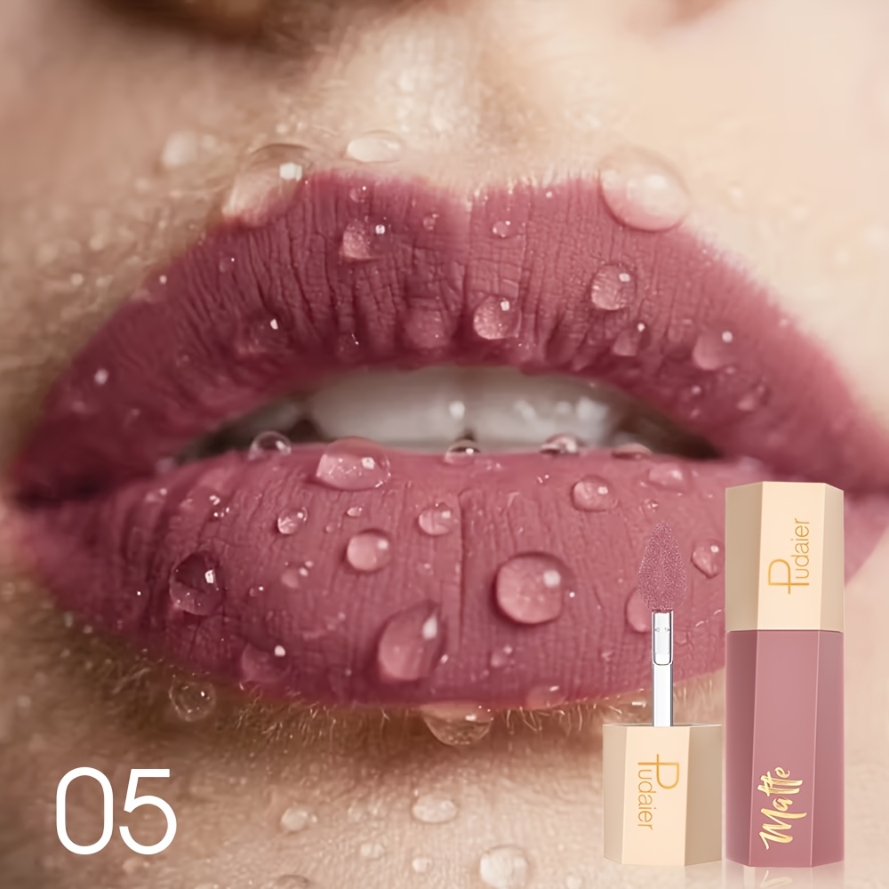 Matte Lip Gloss - Waterproof And Long-lasting, Non-transfer, Smooth, Matte Nude Shades, Valentine's Day Gift, Perfect Gift