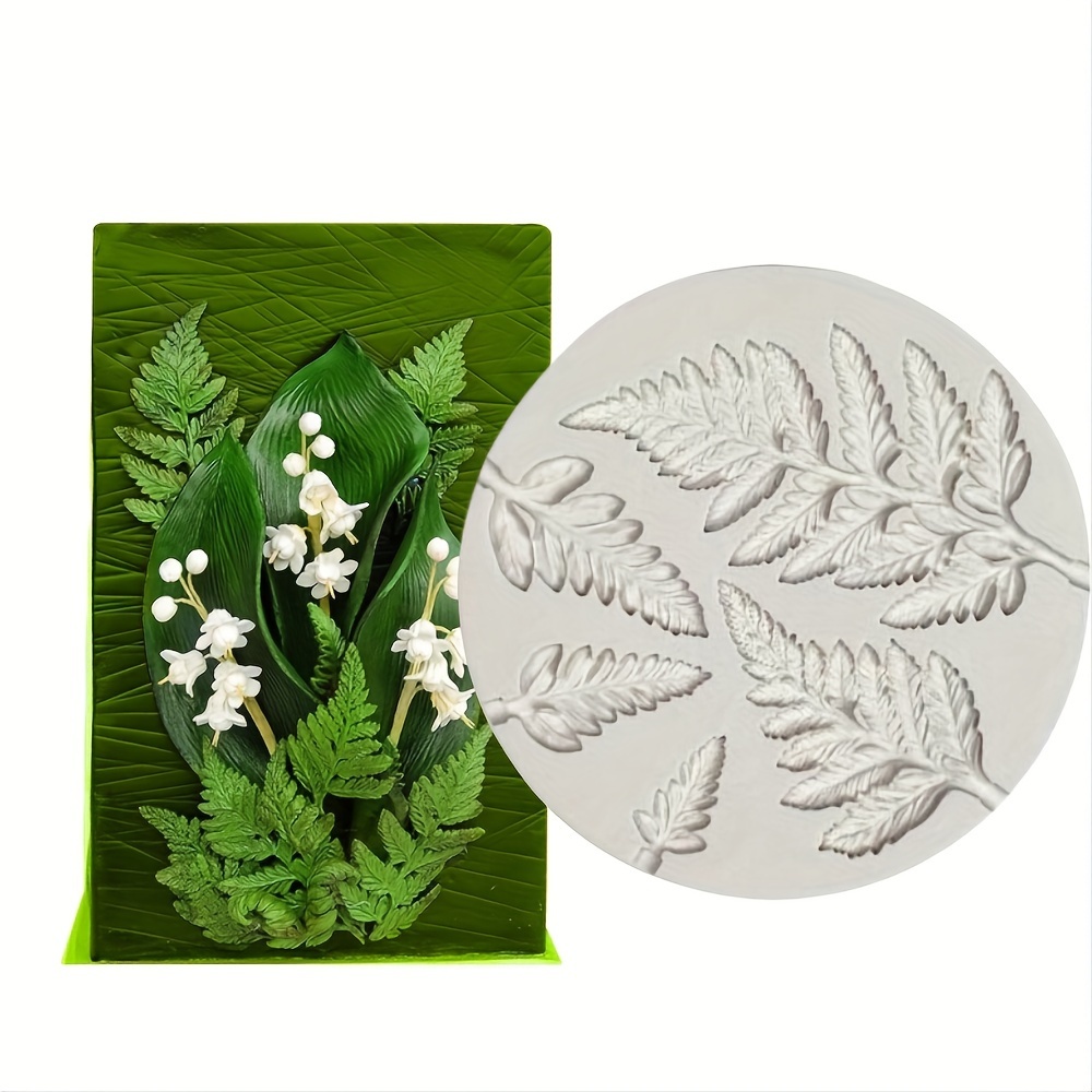 

Elegant Leaf Design Silicone Mold For Candles, Aromatherapy, Clay & Resin Crafts - Diy Crafting Tool