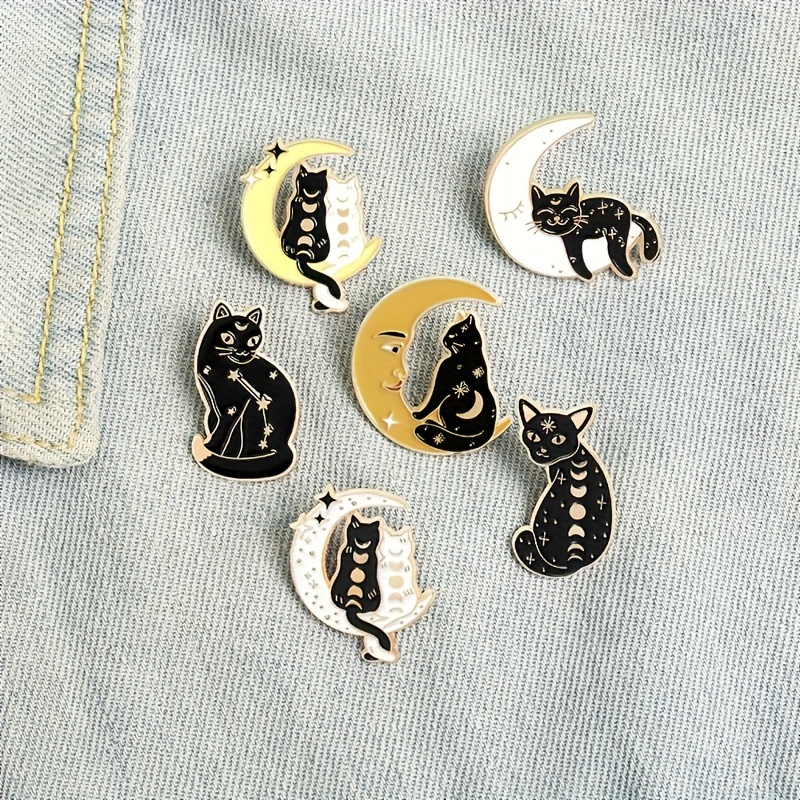 

6 Sets Of Cartoon Creative Cute Animal Alloy Brooches Creative Silly And Cute Shaped Baked Paint Badge Brooches